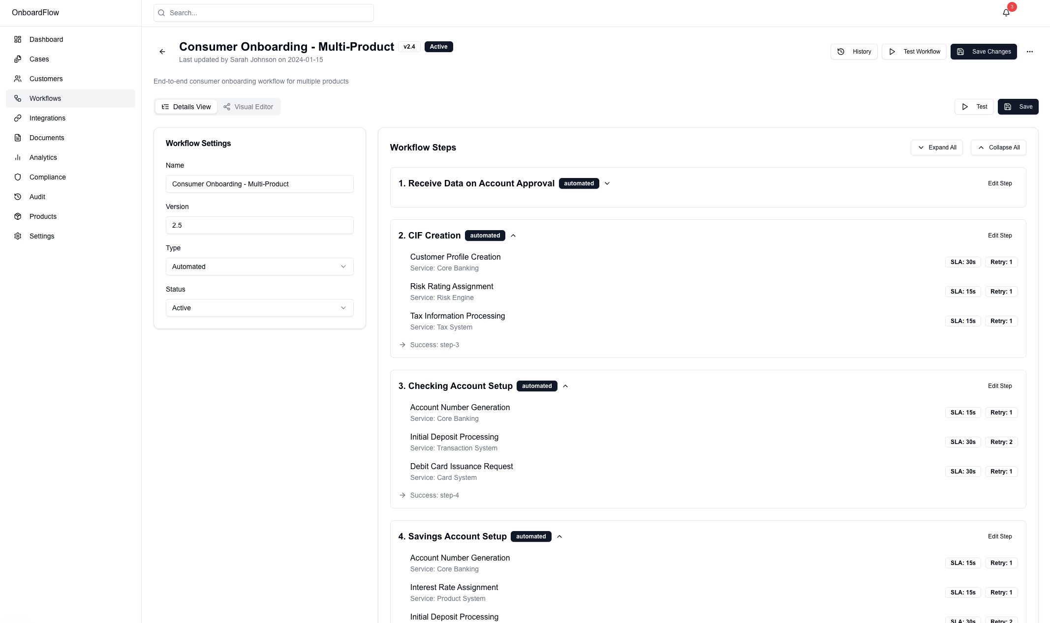 Workflow Configuration Portal