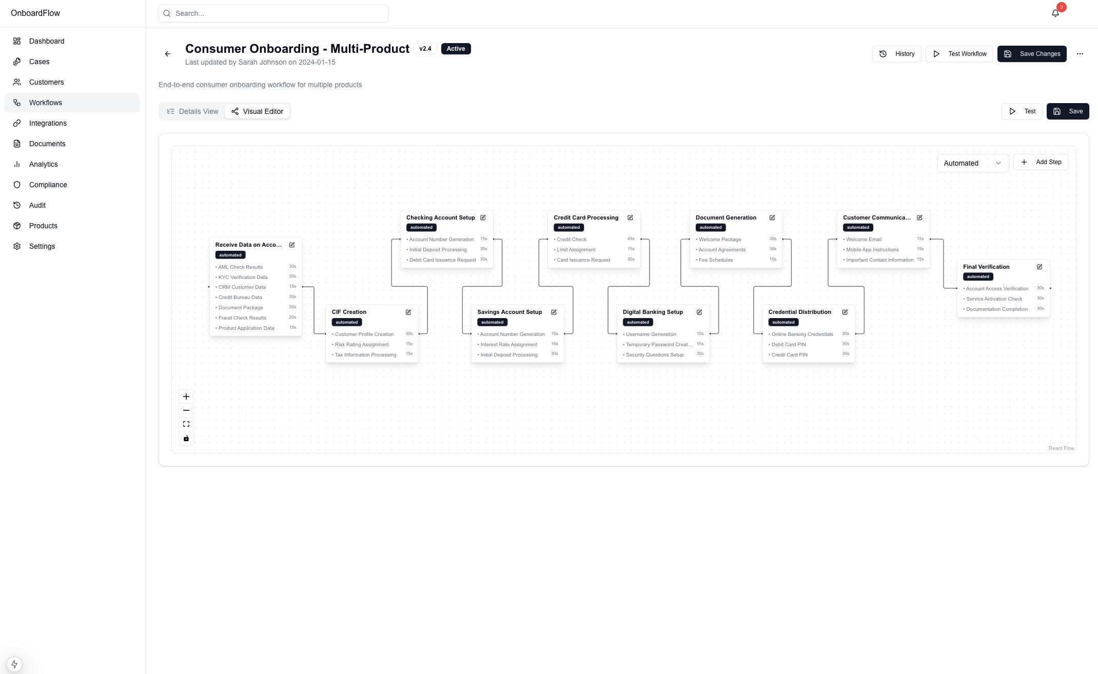 Workflow Configuration Portal